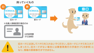 ANA VISA nimocaの発行替え