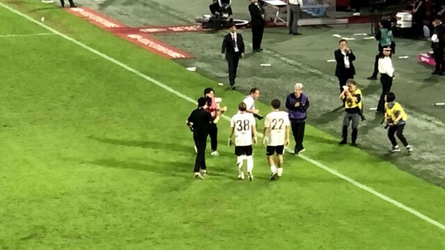 ノエスタのヴィッセル神戸戦後の22番と38番