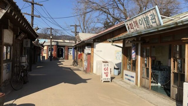 ソウルの国立民俗博物館の「思い出の通り」
