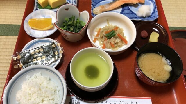 鳳明館森川別館の朝食