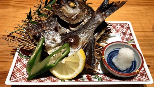 熊本のおか田でイサキの一夜干し
