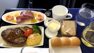 ANA861便ビジネスクラスの機内食