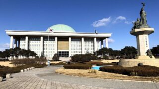 ソウルの国会議事堂前