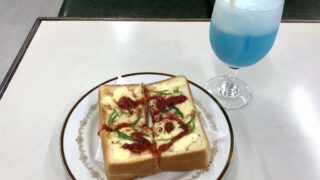 七尾の中央茶廊アネックスのピザトースト