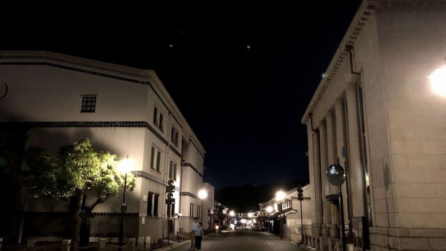 夜の倉敷美観地区